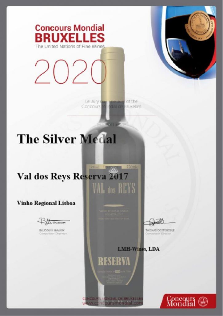 Val dos Reys Reserva 2017 awarded in Brussels